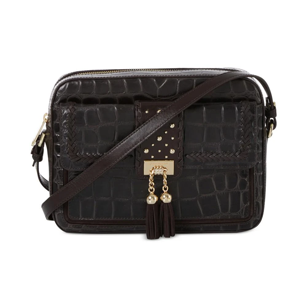 商品Brahmin|Shea Cocoa Dalloway Small Leather Crossbody,价格¥2064,第1张图片