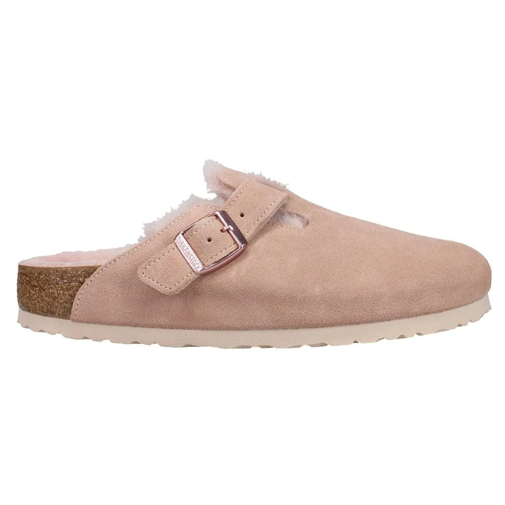 商品Birkenstock|Boston Shearling Suede Leather Clogs Narrow,价格¥1058,第1张图片