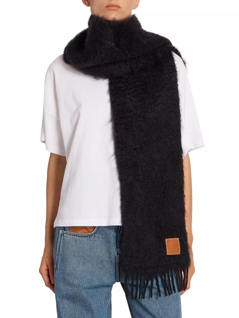 商品Loewe|Wool-Mohair Logo Patch Scarf,价格¥2936,第1张图片