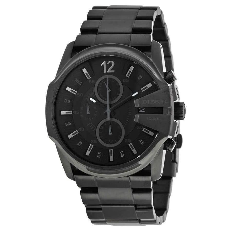 商品Diesel|Master Chief Black Dial Black Men's Watch DZ4180,价格¥1266,第1张图片