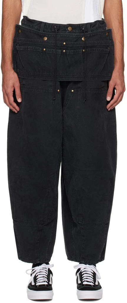 商品Needles|Black H.D. Apron Trousers,价格¥2812,第1张图片