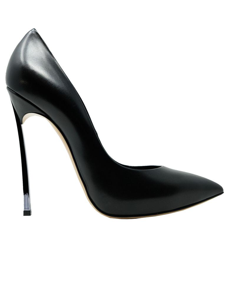 Casadei Women's Black Leather Pumps商品第1张图片规格展示