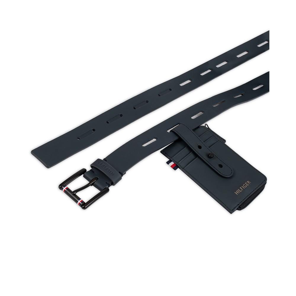 商品Tommy Hilfiger|Men's 2-Piece Rubberized Belt & Wallet Set,价格¥281,第5张图片详细描述