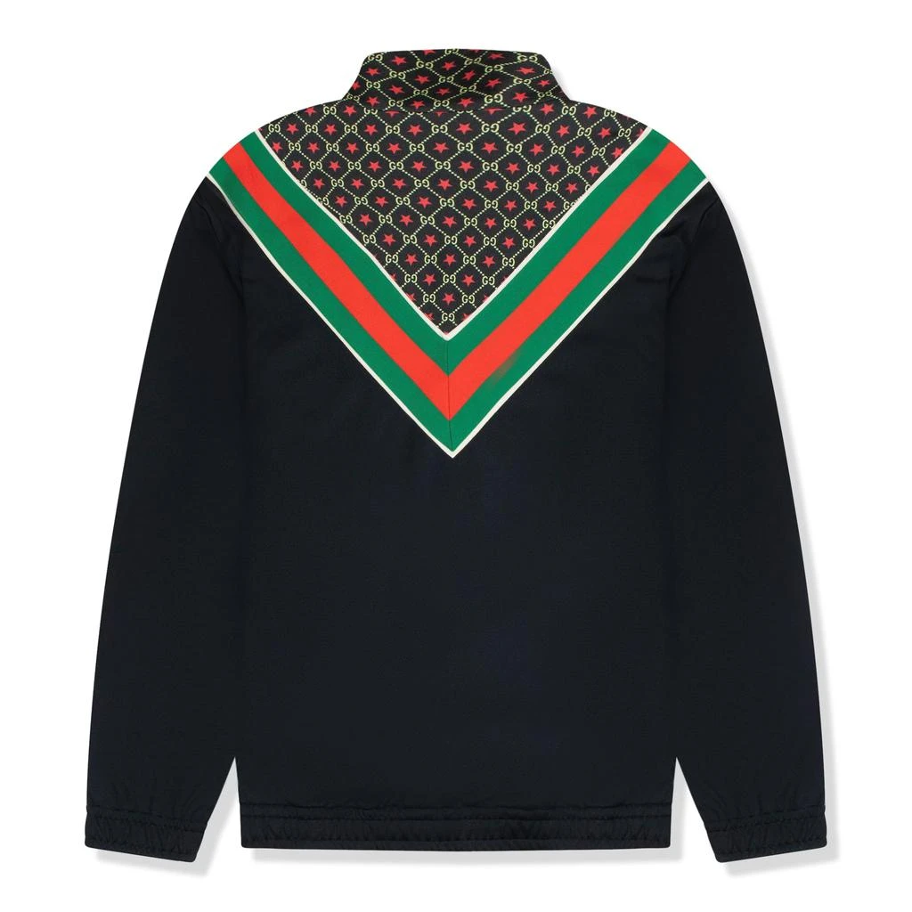 商品Gucci|Gucci GG Supreme Panelled Jersey Jacket Black,价格¥7233,第2张图片详细描述