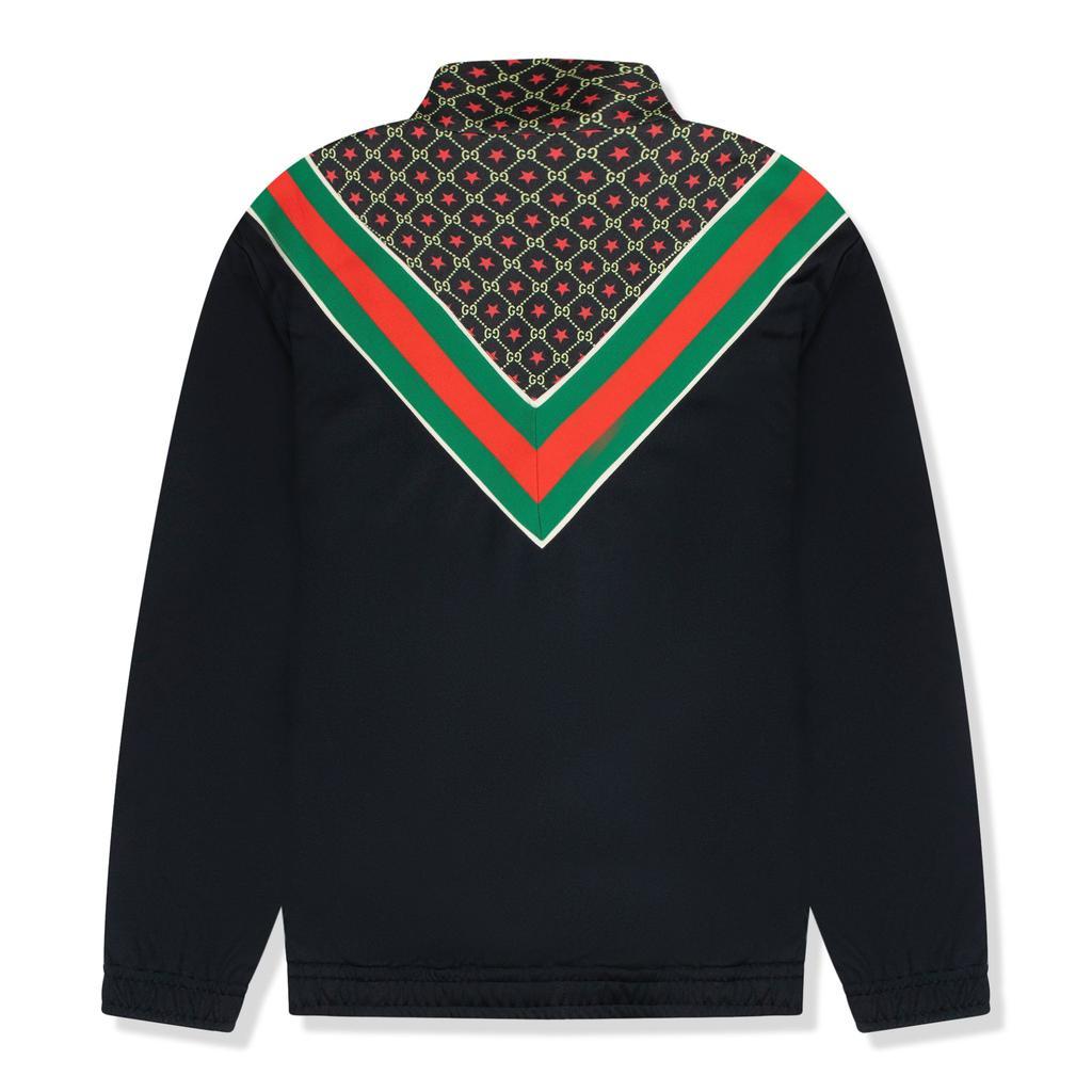 商品Gucci|Gucci GG Supreme Panelled Jersey Jacket Black,价格¥6072,第4张图片详细描述