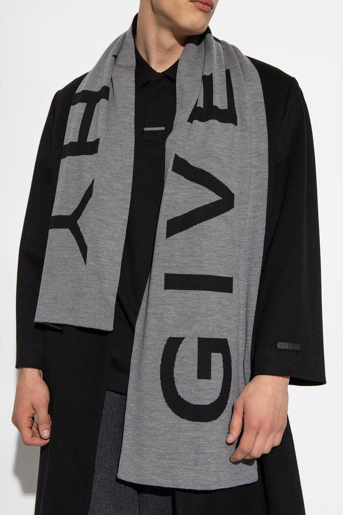 商品Givenchy|Givenchy Logo Intarsia-Knit Scarf,价格¥1494,第4张图片详细描述