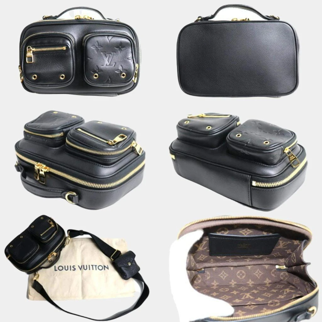 商品[二手商品] Louis Vuitton|Louis Vuitton Black Monogram Embossed Utility Crossbody Bag,价格¥22030,第2张图片详细描述