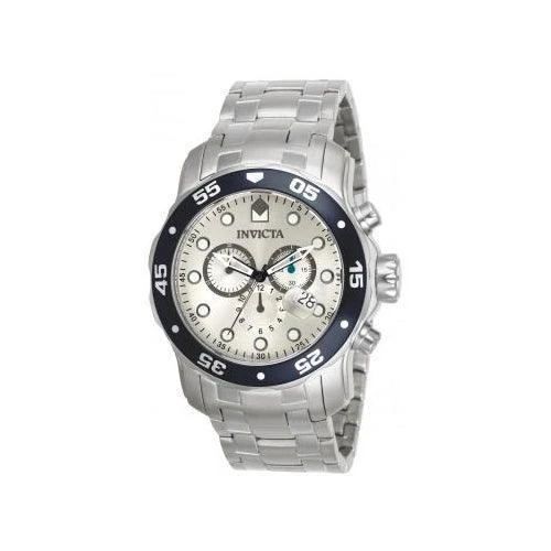 商品Invicta|Invicta Men's Stainless Steel Watch - Pro Diver Blue Bezel Silver Dial Dive | 80058,价格¥705,第2张图片详细描述