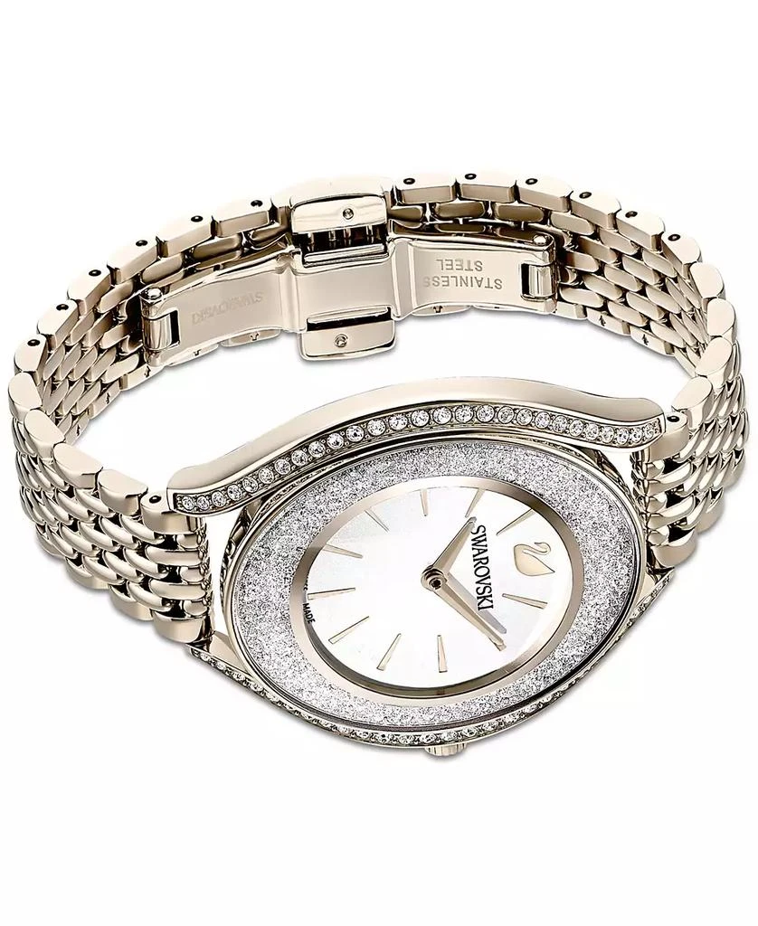 商品Swarovski|Women's Swiss Crystalline Aura Gold-Tone Stainless Steel PVD Bracelet Watch 35mm,价格¥2511,第4张图片详细描述