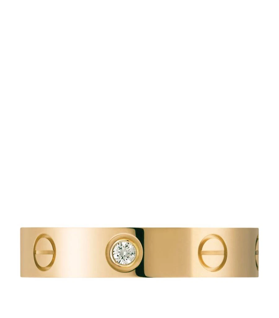 Yellow Gold and Diamond LOVE Wedding Band 商品