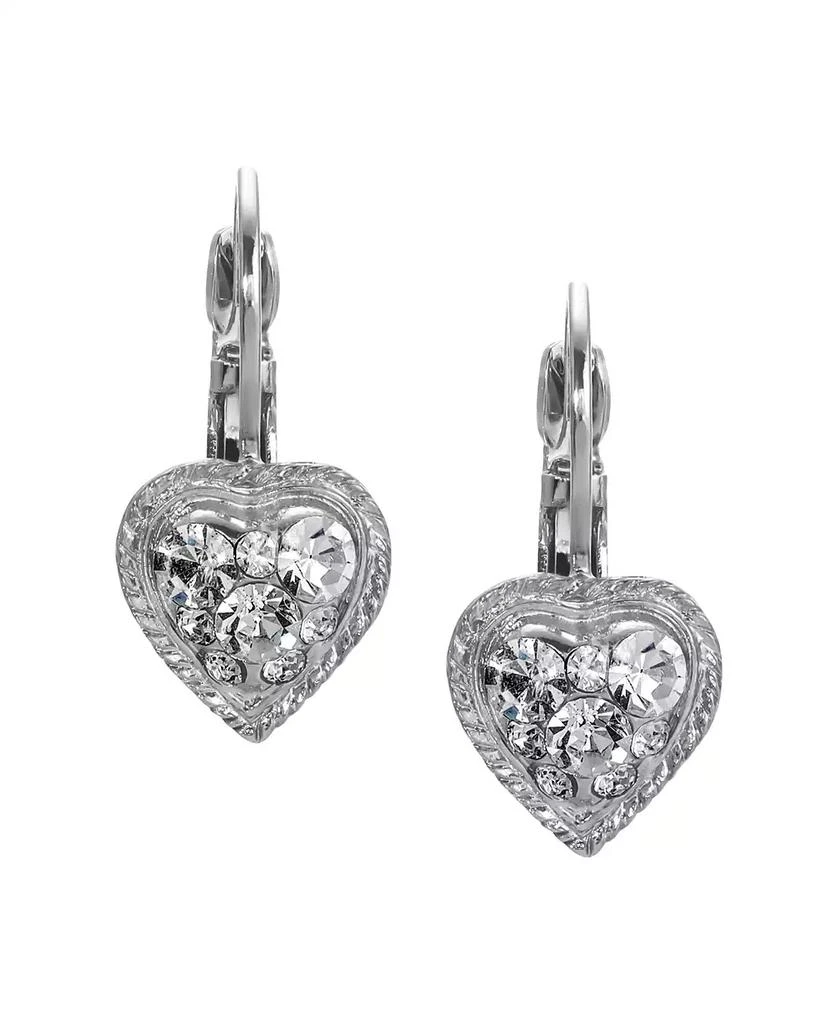 商品2028|Crystal Heart Drop Earrings,价格¥252,第2张图片详细描述