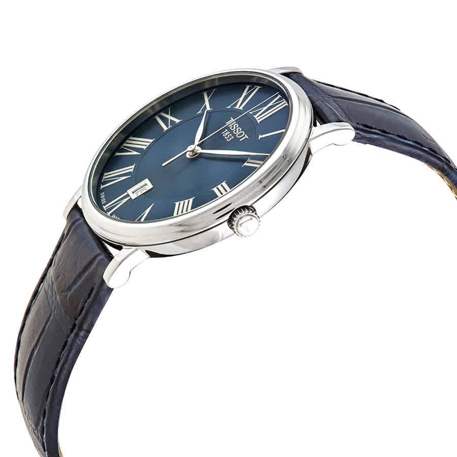 商品Tissot|Tissot Carson Premium Quartz Blue Dial Mens Watch T122.410.16.043.00,价格¥1565,第4张图片详细描述