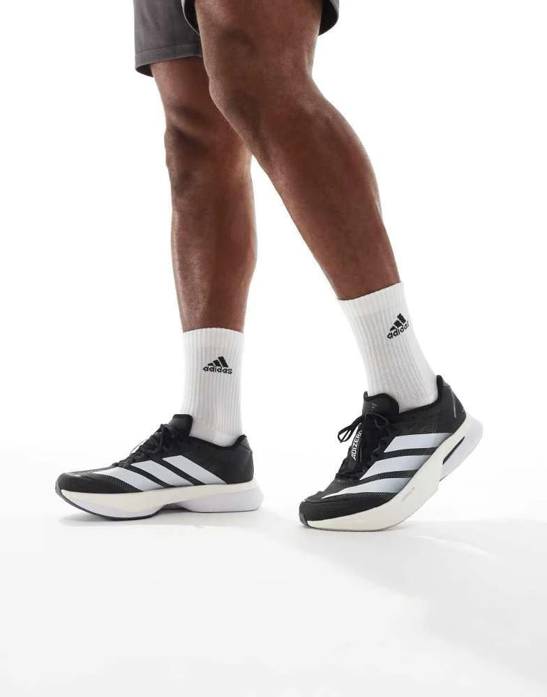 商品Adidas|adidas Running Adizero boston 13 eqt shoes in core black / cloud white / gre,价格¥1479,第1张图片