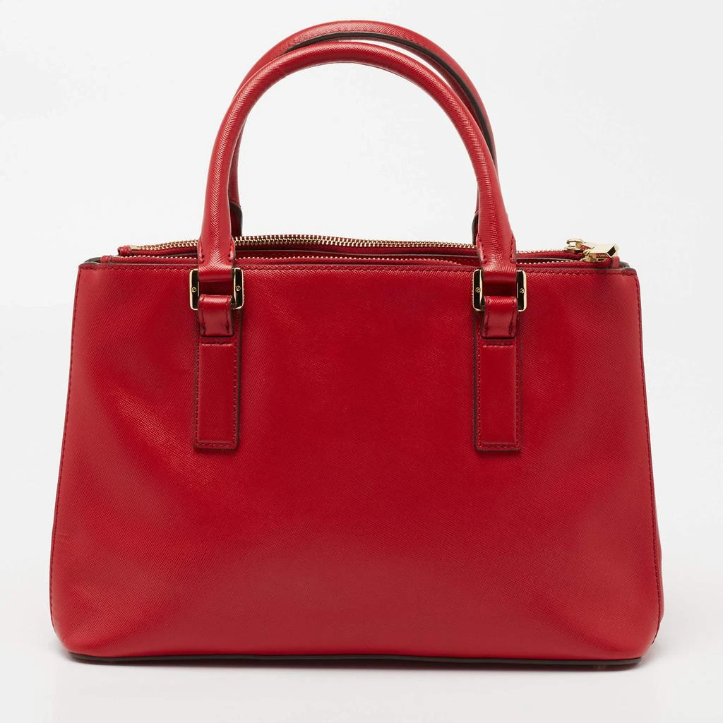 商品[二手商品] Tory Burch|Tory Burch Red Leather Robinson Double Zip Tote,价格¥1632,第4张图片详细描述