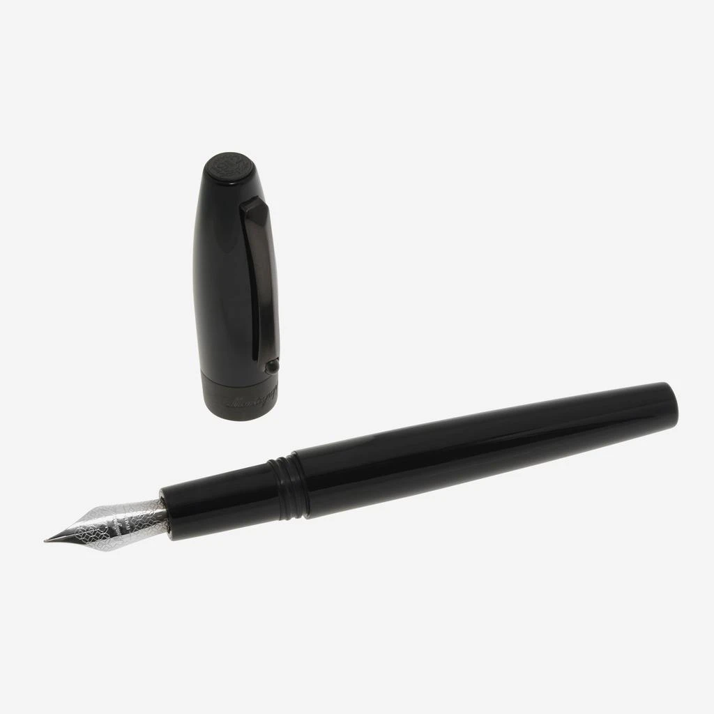 商品Montegrappa|Montegrappa Fortuna Black With Black Trim Fountain Pen (F),价格¥1118,第2张图片详细描述