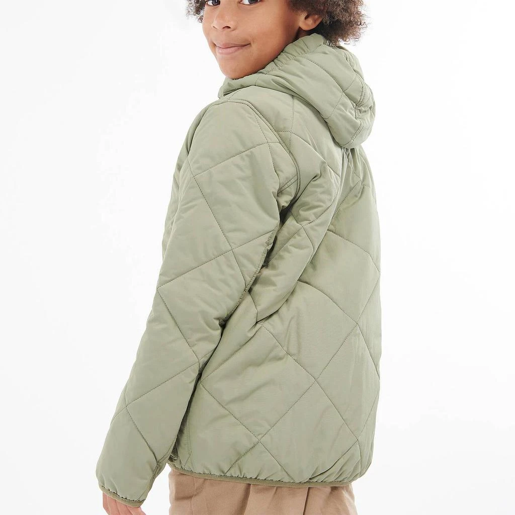 商品Barbour|Barbour Boys' Quibb Quilted Jacket - Moss,价格¥287,第4张图片详细描述