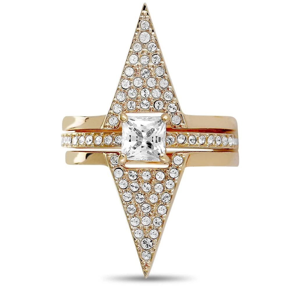 Swarovski Funk Rose Gold-Plated and Crystal Three Ring Set 商品