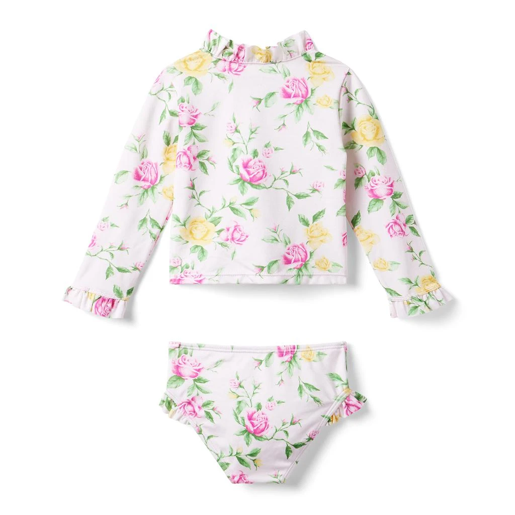 商品Janie and Jack|Floral Rashgaurd Swim Set (Toddler/Little Kids/Big Kids),价格¥328,第2张图片详细描述