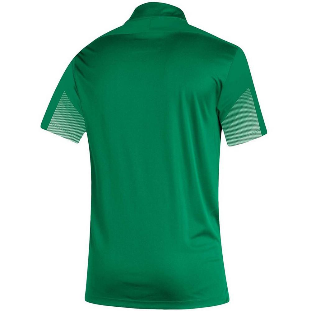 商品Adidas|Men's Kelly Green North Dakota 2021 Sideline Primeblue Polo Shirt,价格¥419,第4张图片详细描述