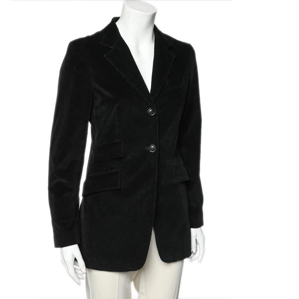 商品[二手商品] Weekend Max Mara|Weekend Max Mara Black Corduroy Button Front Blazer M,价格¥883,第2张图片详细描述
