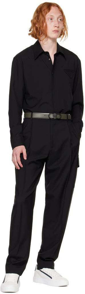 商品Salvatore Ferragamo|绿色 & 黑色 Gancini 双面腰带,价格¥5053,第3张图片详细描述