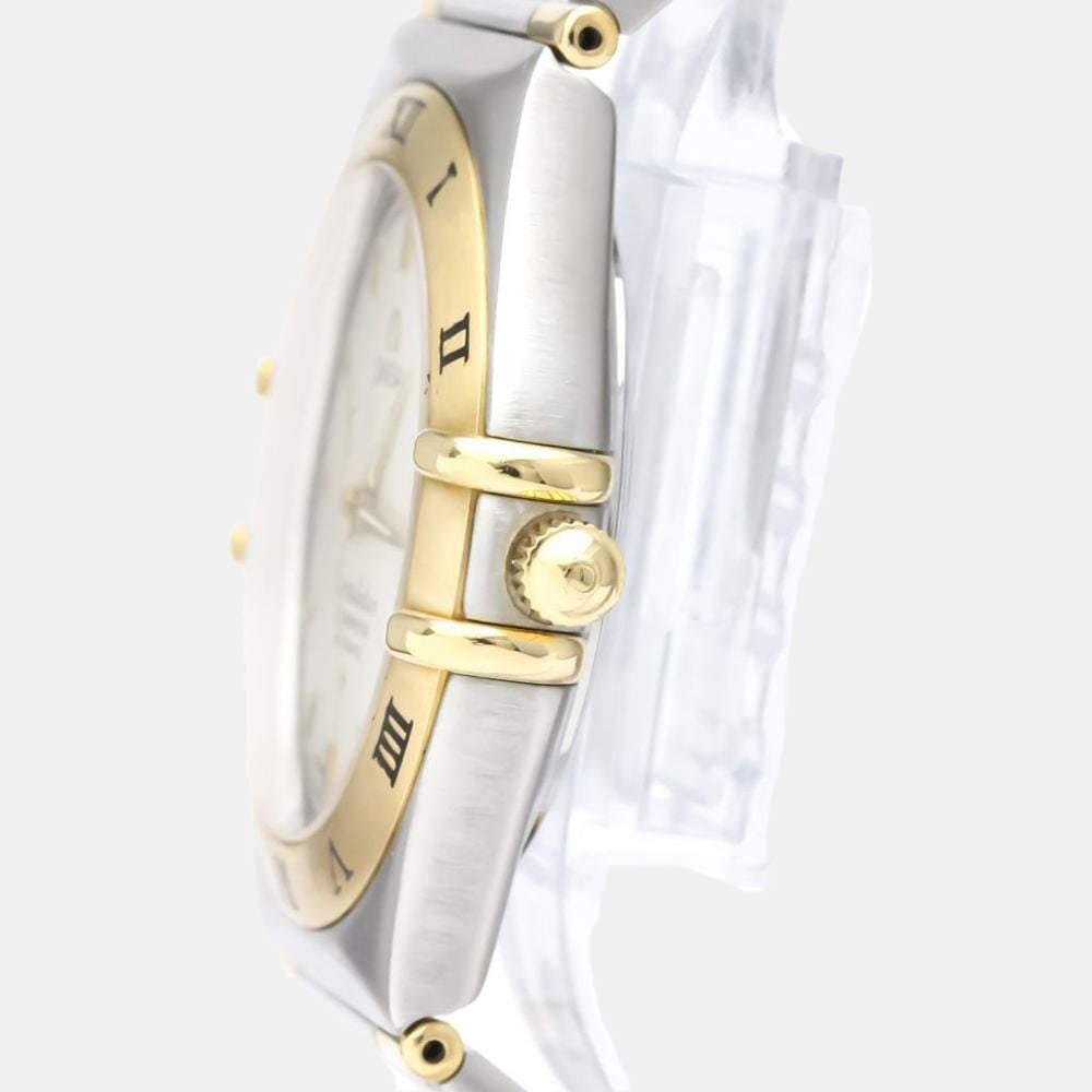 商品[二手商品] Omega|Omega Silver 18k Yellow Gold And Stainless Steel Constellation 1202.30 Automatic Men's Wristwatch 36 mm,价格¥11262,第5张图片详细描述