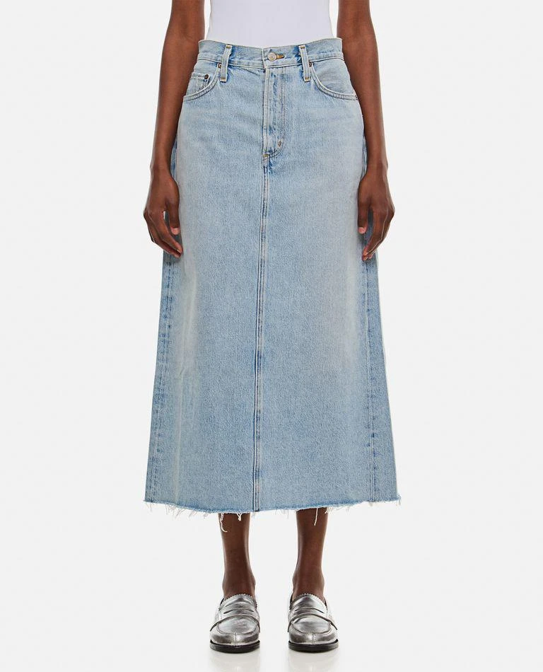 商品AGOLDE|Della Midi Denim Skirt,价格¥1823,第1张图片