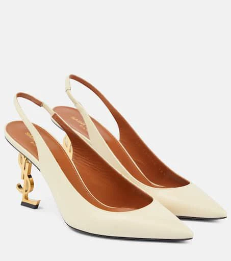 商品Yves Saint Laurent|Opyum 85 leather slingback pumps,价格¥11471,第1张图片