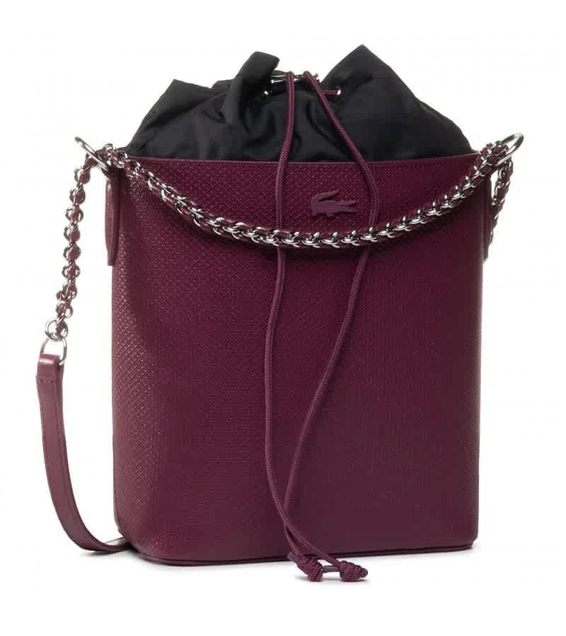 商品Lacoste|Lacoste Vertical Crossover Drawstring Bag In Purple,价格¥620,第1张图片