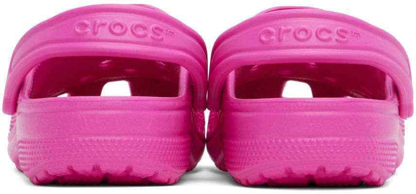 商品Crocs|Pink Classic Clogs,价格¥393,第4张图片详细描述