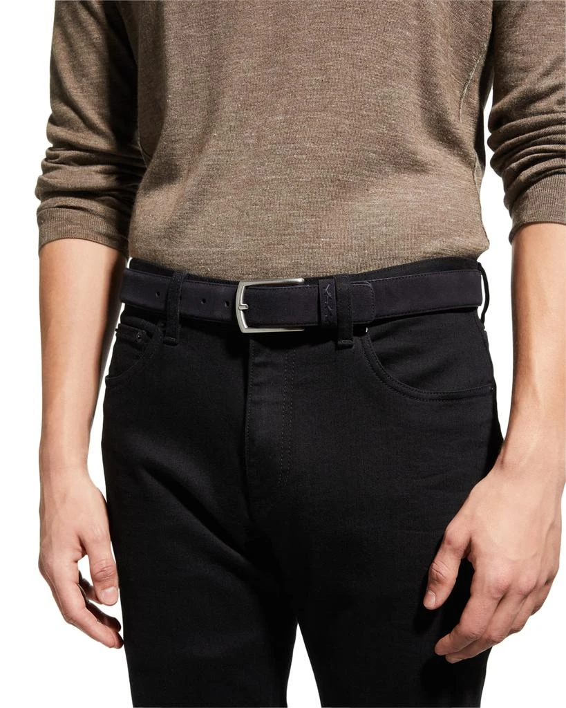 商品Zegna|Men's Suede Leather Belt,价格¥1074,第2张图片详细描述
