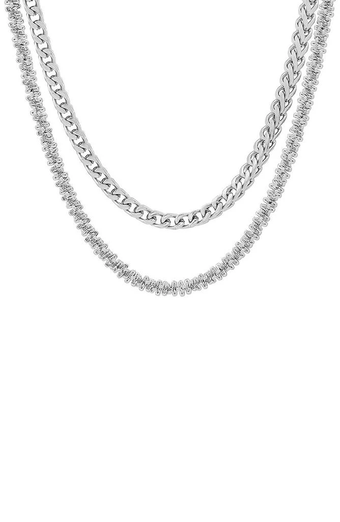 商品HMY JEWELRY|Layered Mixed Chain Necklace,价格¥330,第3张图片详细描述