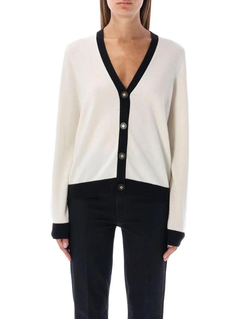 商品Tory Burch|Tory Burch Contrast Trim Knitted Cardigan,价格¥4114,第1张图片