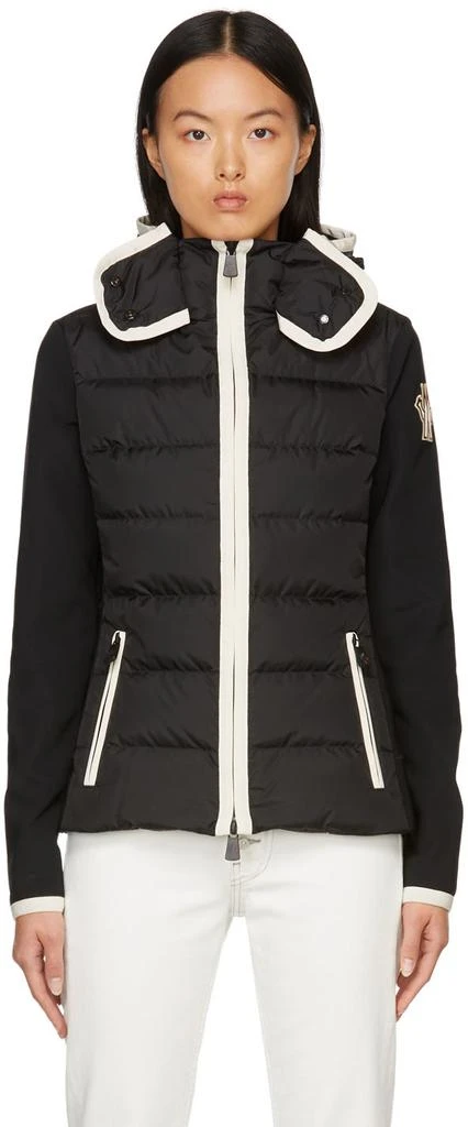 商品Moncler|Black Down Cardigan Jacket,价格¥10750,第1张图片