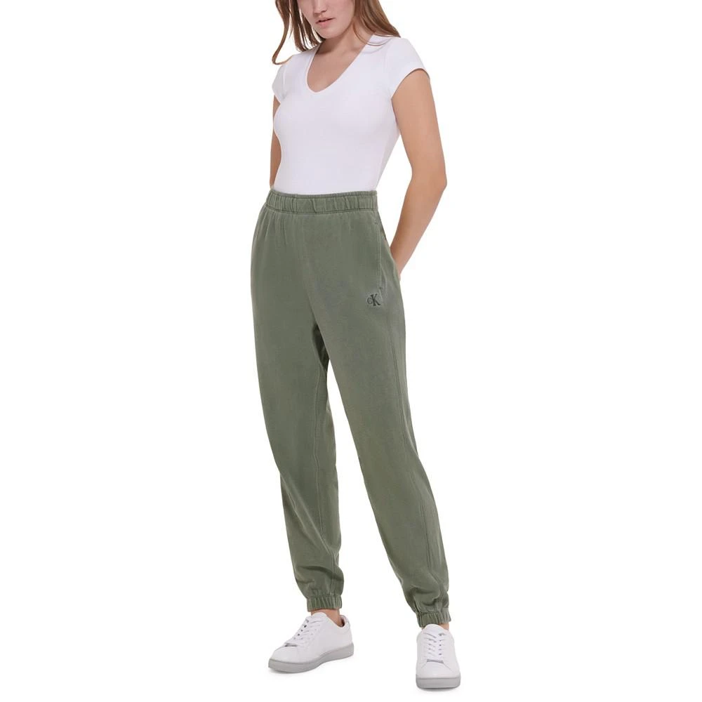 商品Calvin Klein|Women's Cotton High-Rise Jogger Pants,价格¥210,第4张图片详细描述