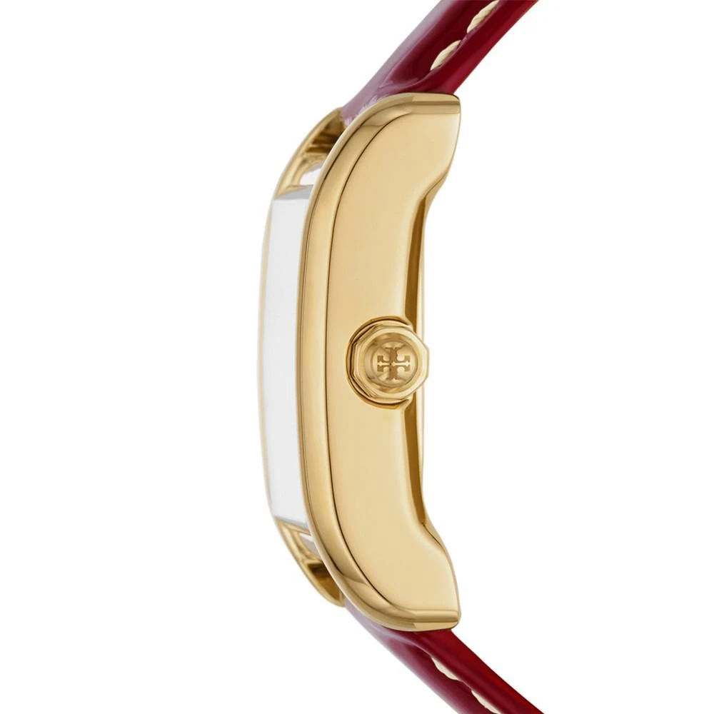 商品Tory Burch|Women's The Eleanor Red Leather Strap Watch 25mm,价格¥1573,第2张图片详细描述