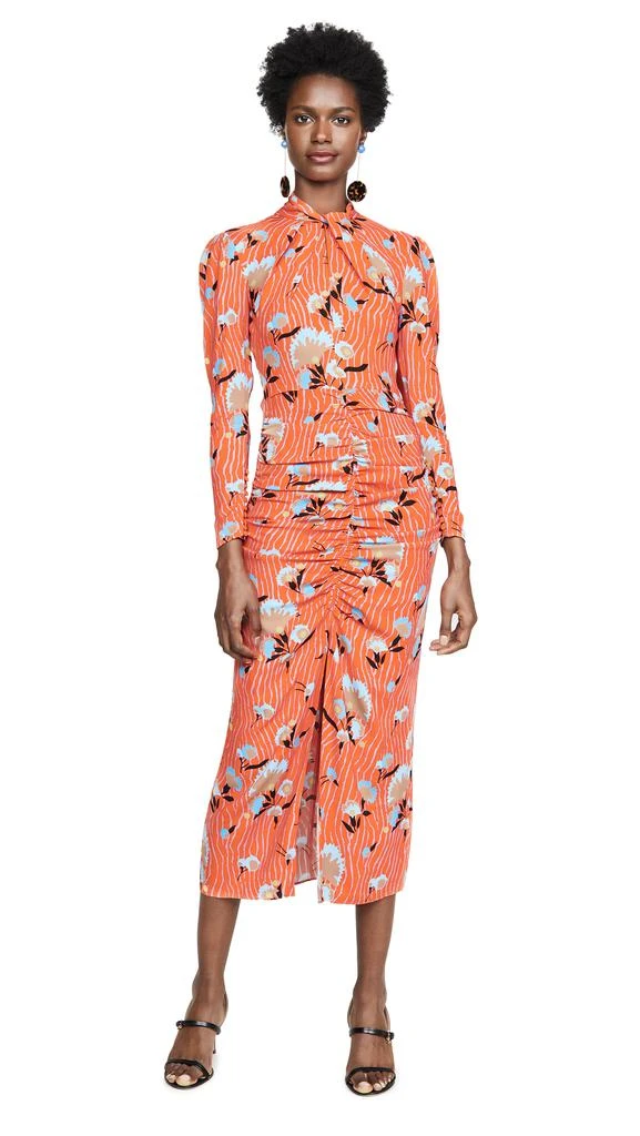 商品Self Portrait|Self Portrait Botanical Printed Crepe Midi Dress,价格¥1813,第1张图片