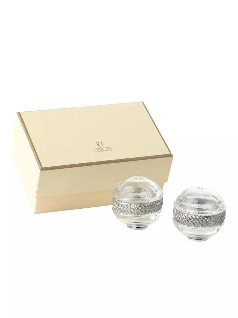 商品L'Objet|Two-Piece Braid-On-Crystal Shaker Set,价格¥1442,第1张图片