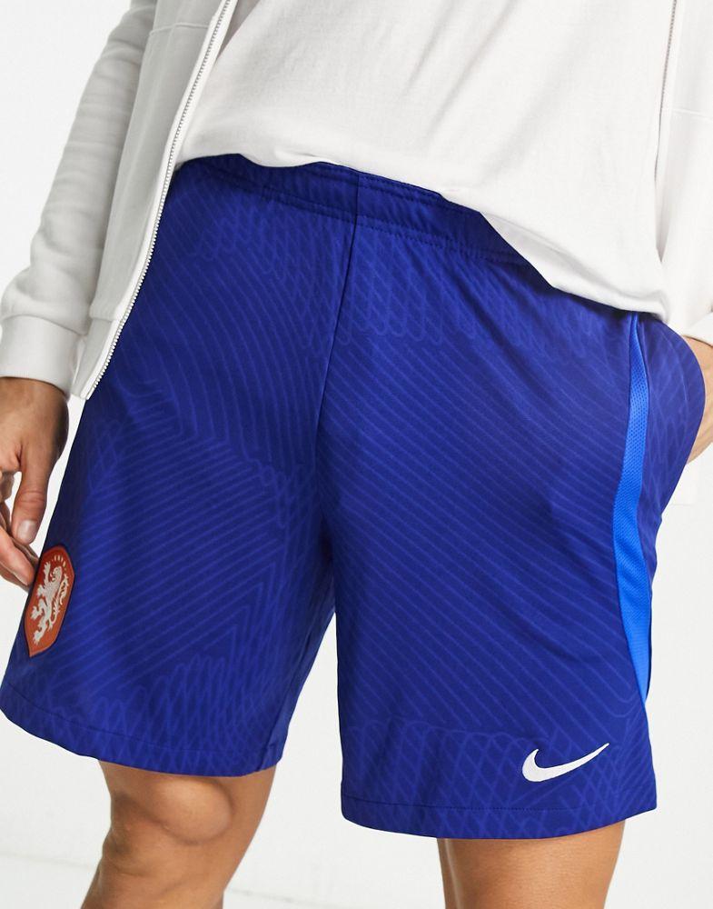 Nike Football World Cup 2022 Netherlands unisex shorts in blue商品第1张图片规格展示