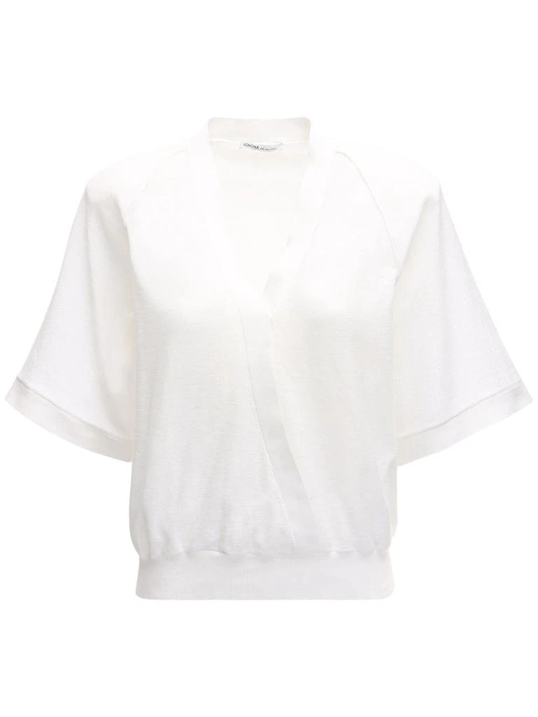 商品AGNONA|Cotton Wrap Style Top,价格¥4001,第1张图片