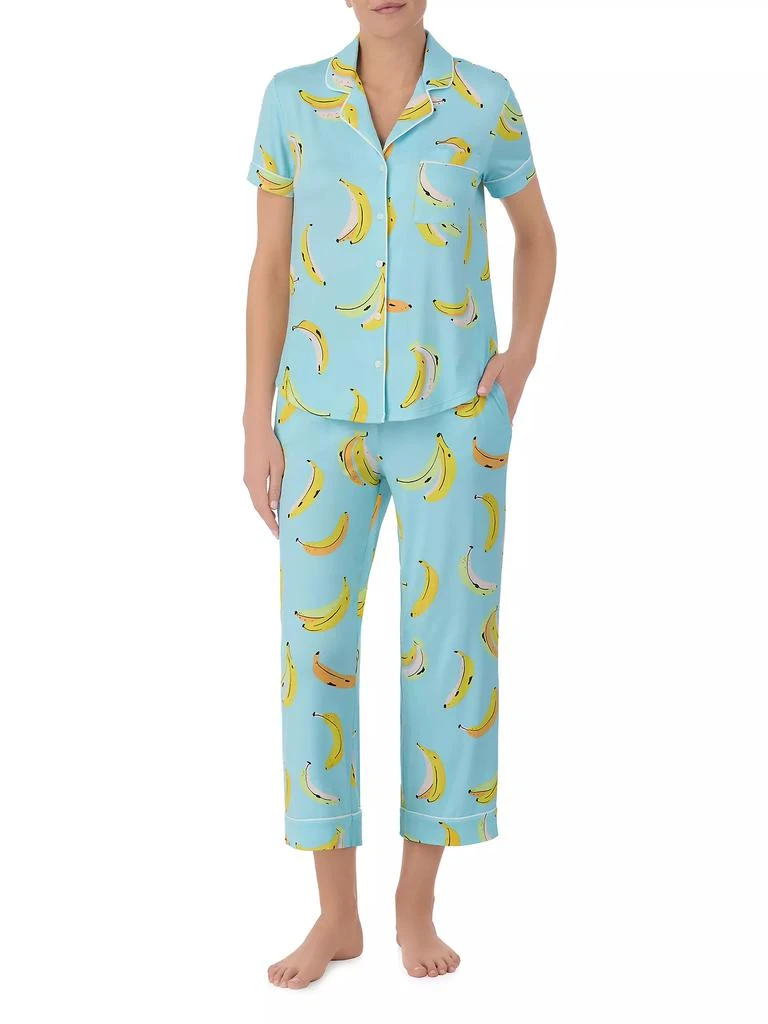 商品Kate Spade|Banana Short-Sleeve Cropped Pajamas,价格¥396,第1张图片