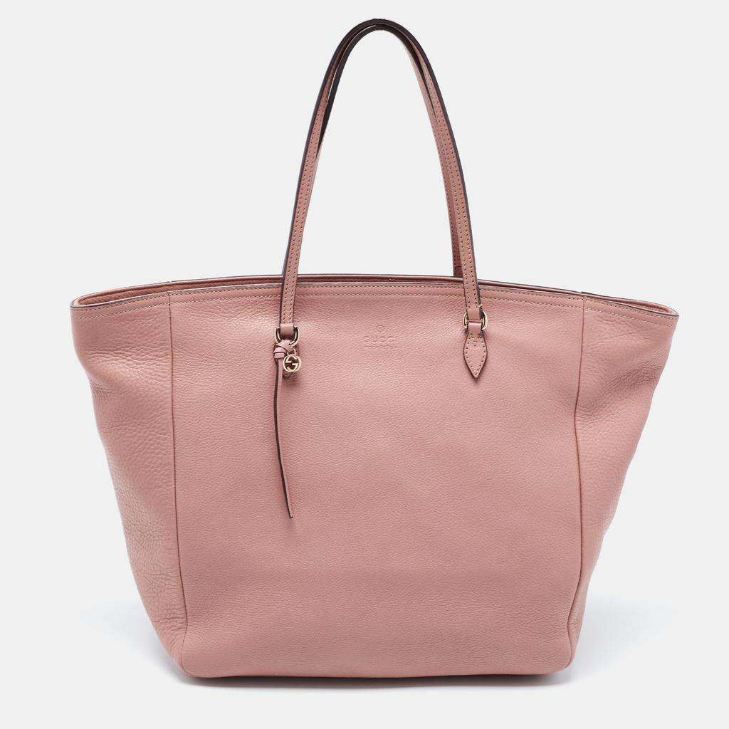 Gucci Dusty Pink Pebbled Leather Bree Tote商品第1张图片规格展示