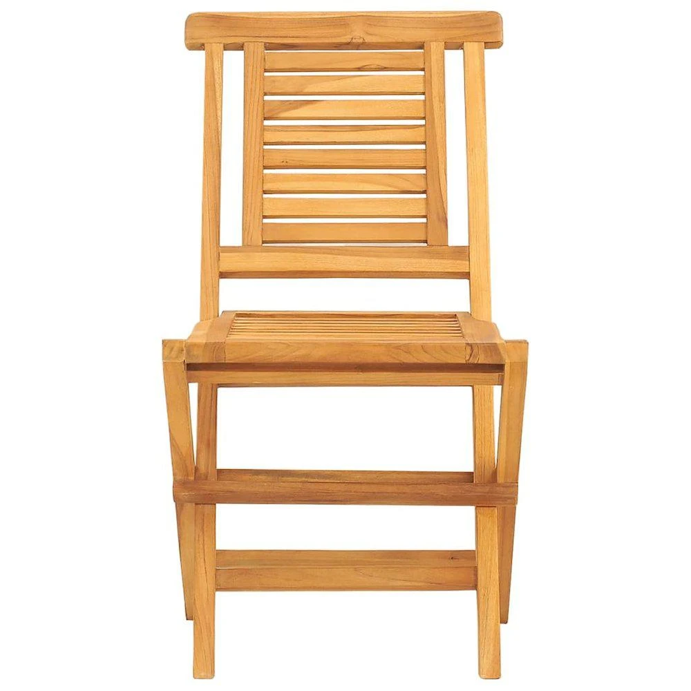 商品VidaXL|Folding Patio Chairs 2 pcs 18.5"x24.8"x35.4" Solid Wood Teak,价格¥1564,第4张图片详细描述