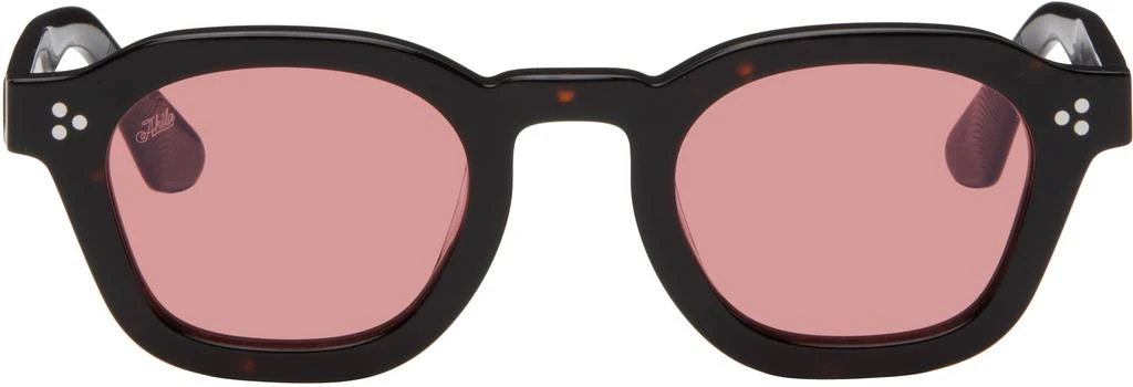 商品Akila|Brown Logos Sunglasses,价格¥1130,第1张图片