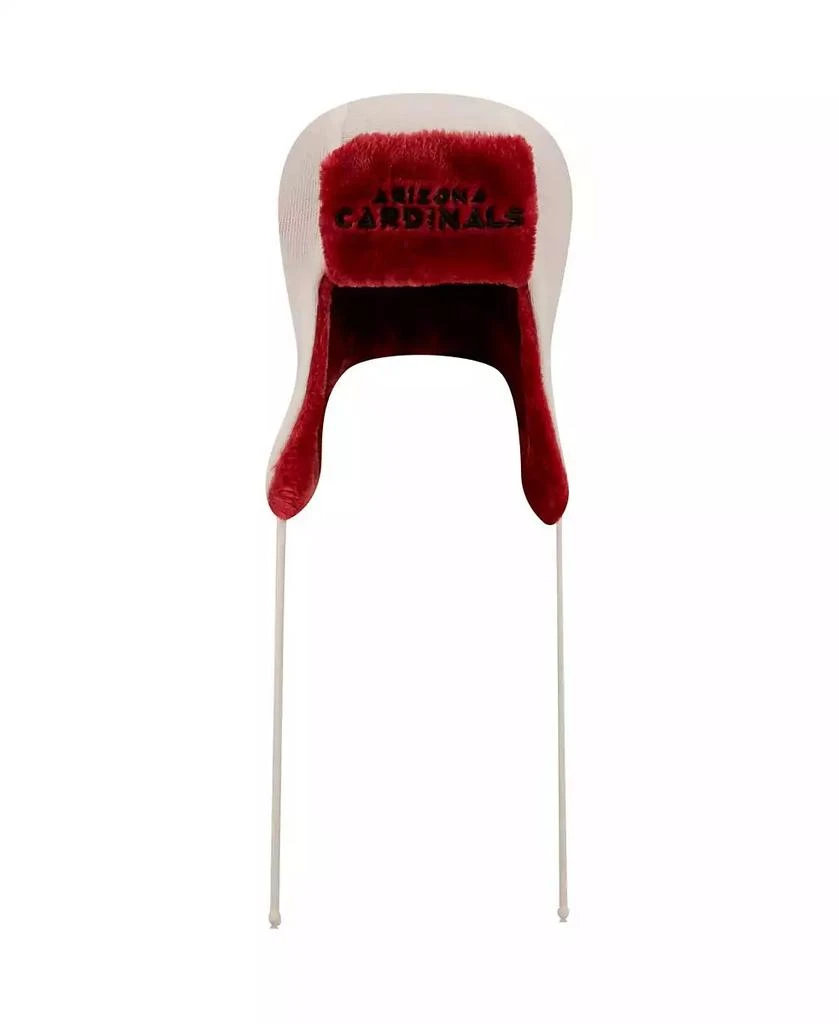 商品New Era|Men's White Arizona Cardinals Helmet Head Trapper Knit Hat,价格¥261,第2张图片详细描述