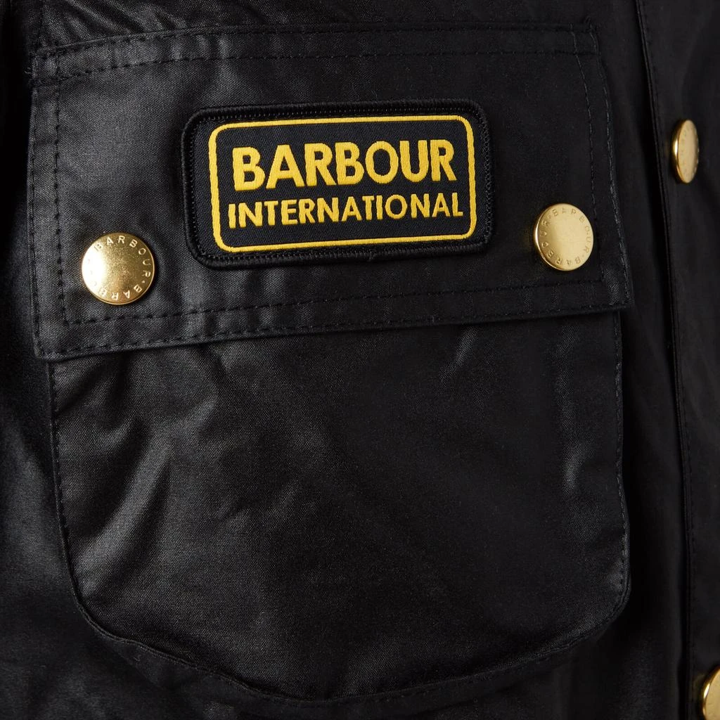 商品Barbour|Barbour International Union Jack Waxed Cotton Jacket,价格¥2880,第5张图片详细描述