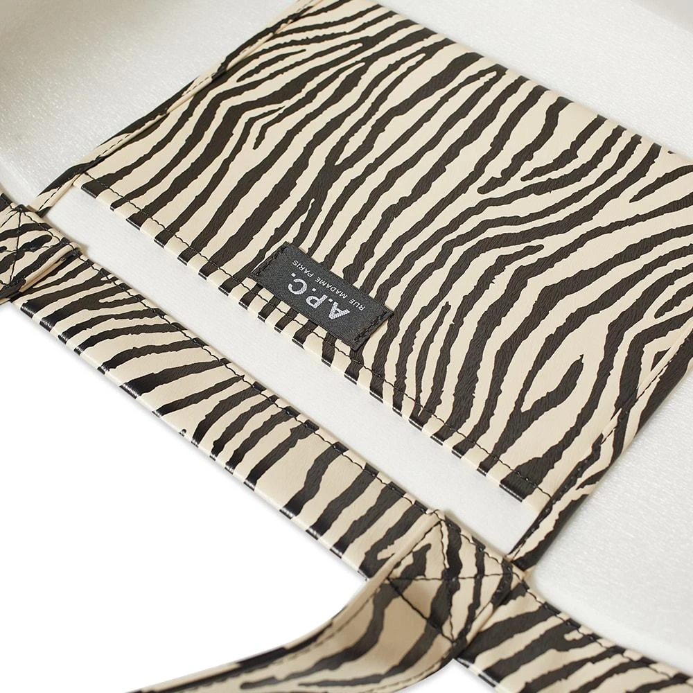 商品A.P.C.|A.P.C Diane Zebra Print Logo Shopping Tote,价格¥1002,第3张图片详细描述