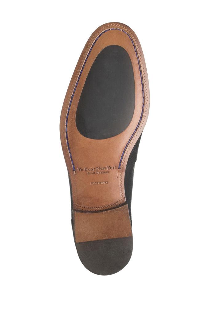 TO BOOT NEW YORK “DEVILLE” -SZ 8-Black pebbled Leather- Penny Loafers MSRP $450 TO BOOT NEW YORK “DEVILLE” Black Pebbled Penny Loafers Size  main image 3