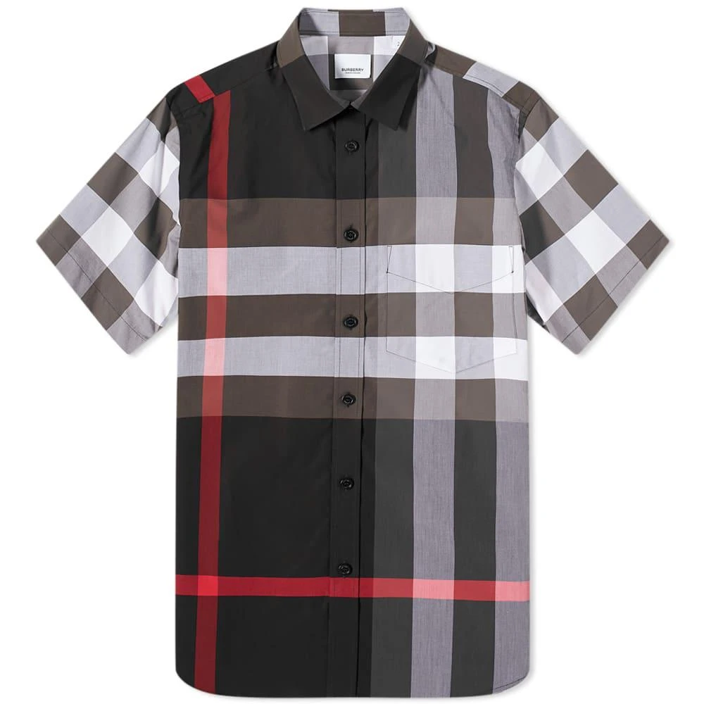 商品Burberry|Burberry Short Sleeve Somerton Check Shirt,价格¥3599,第1张图片