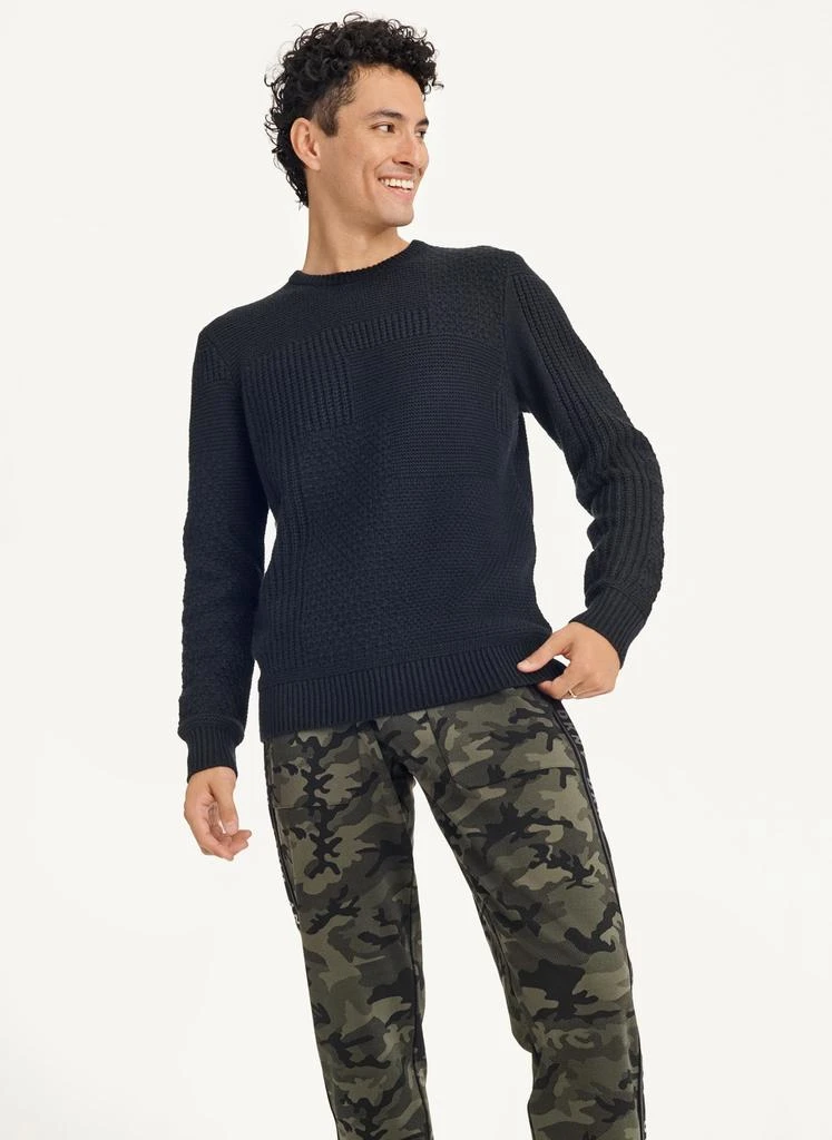 商品DKNY|Patchwork Stitch Crewneck Sweater,价格¥226,第4张图片详细描述